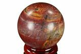 Polished Cherry Creek Jasper Sphere - China #116202-1